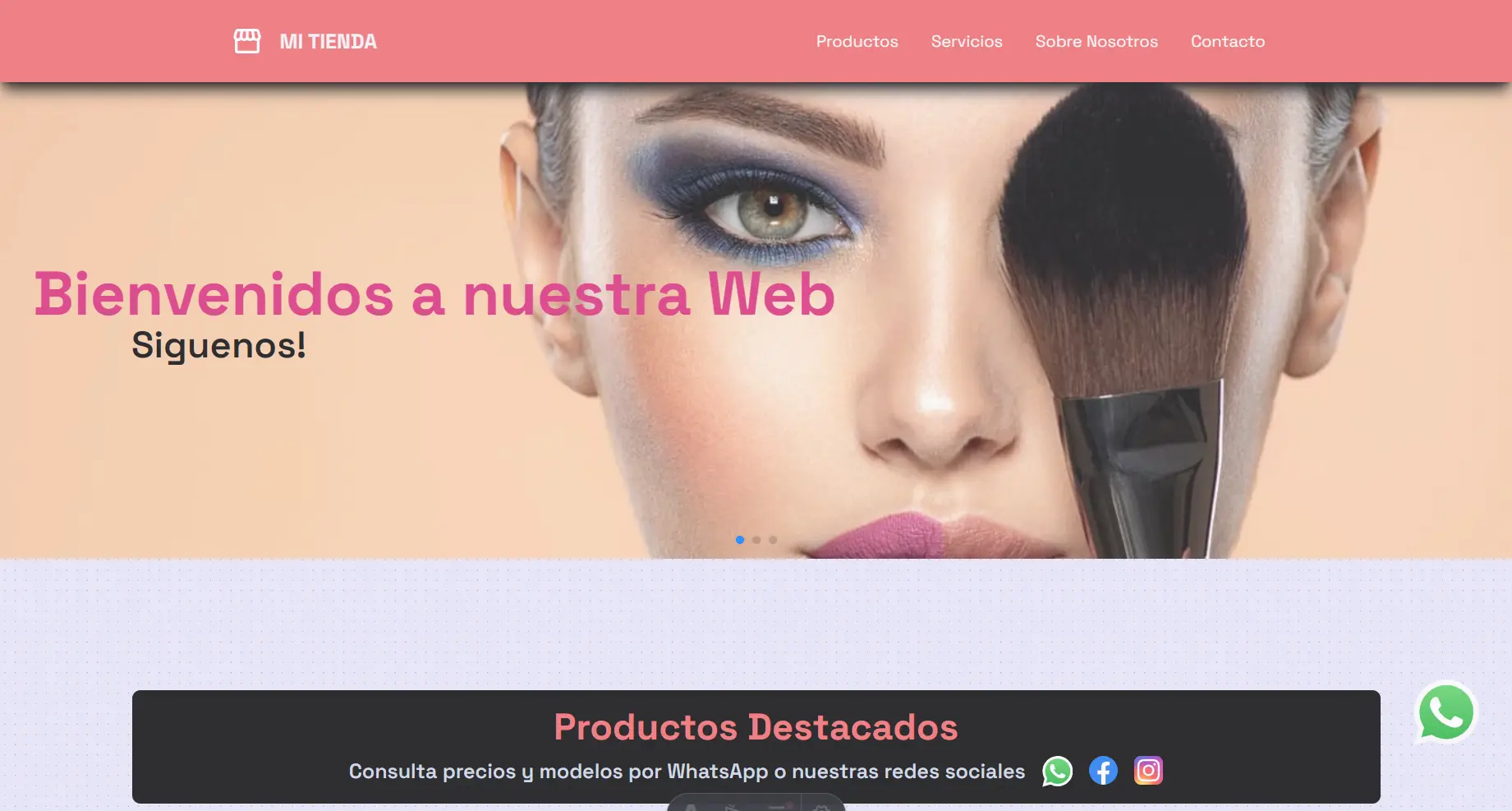 landing page